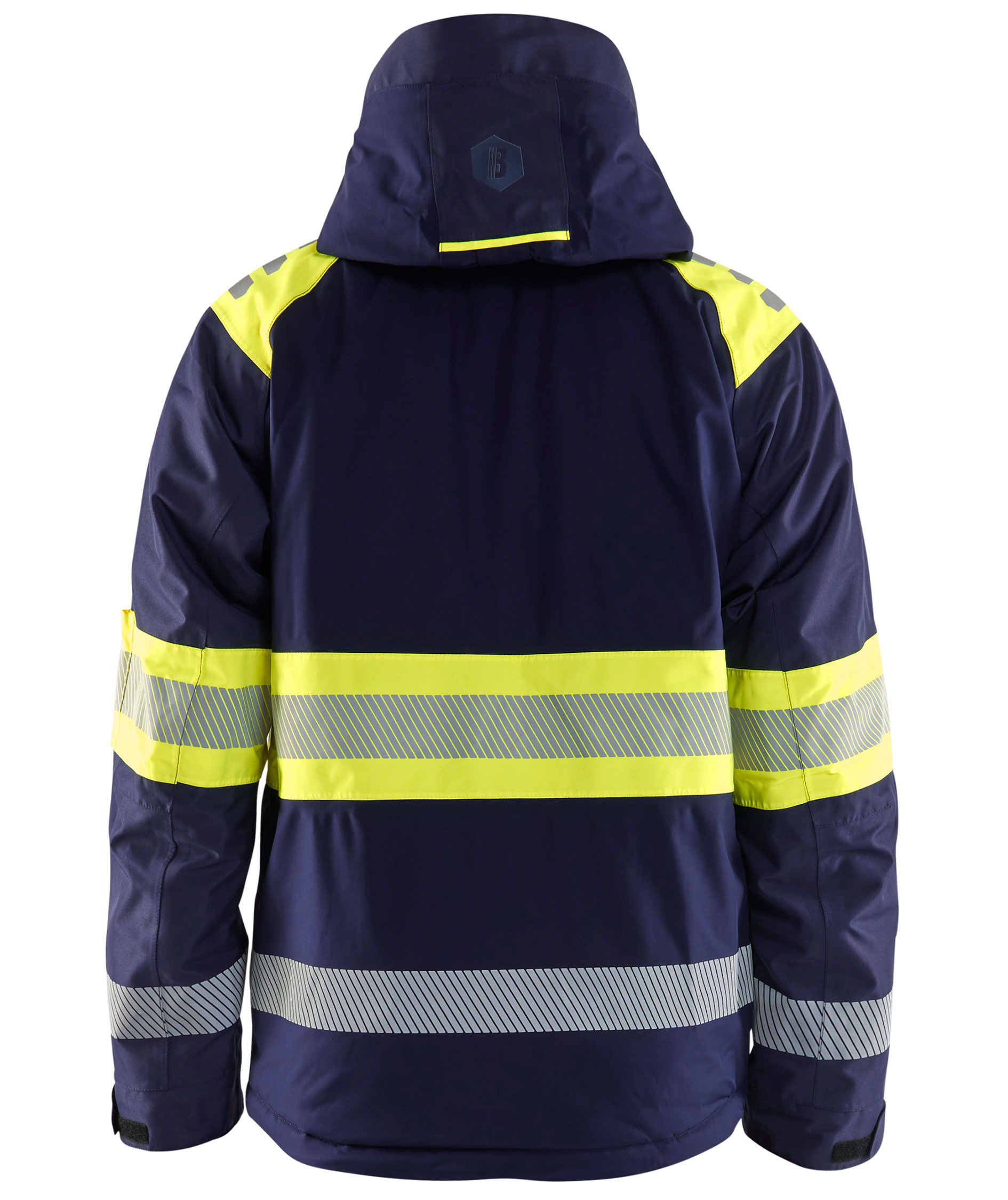Bl&aring;kl&auml;der winter jacket, Marine/Hi-Vis yellow, large image number 2
