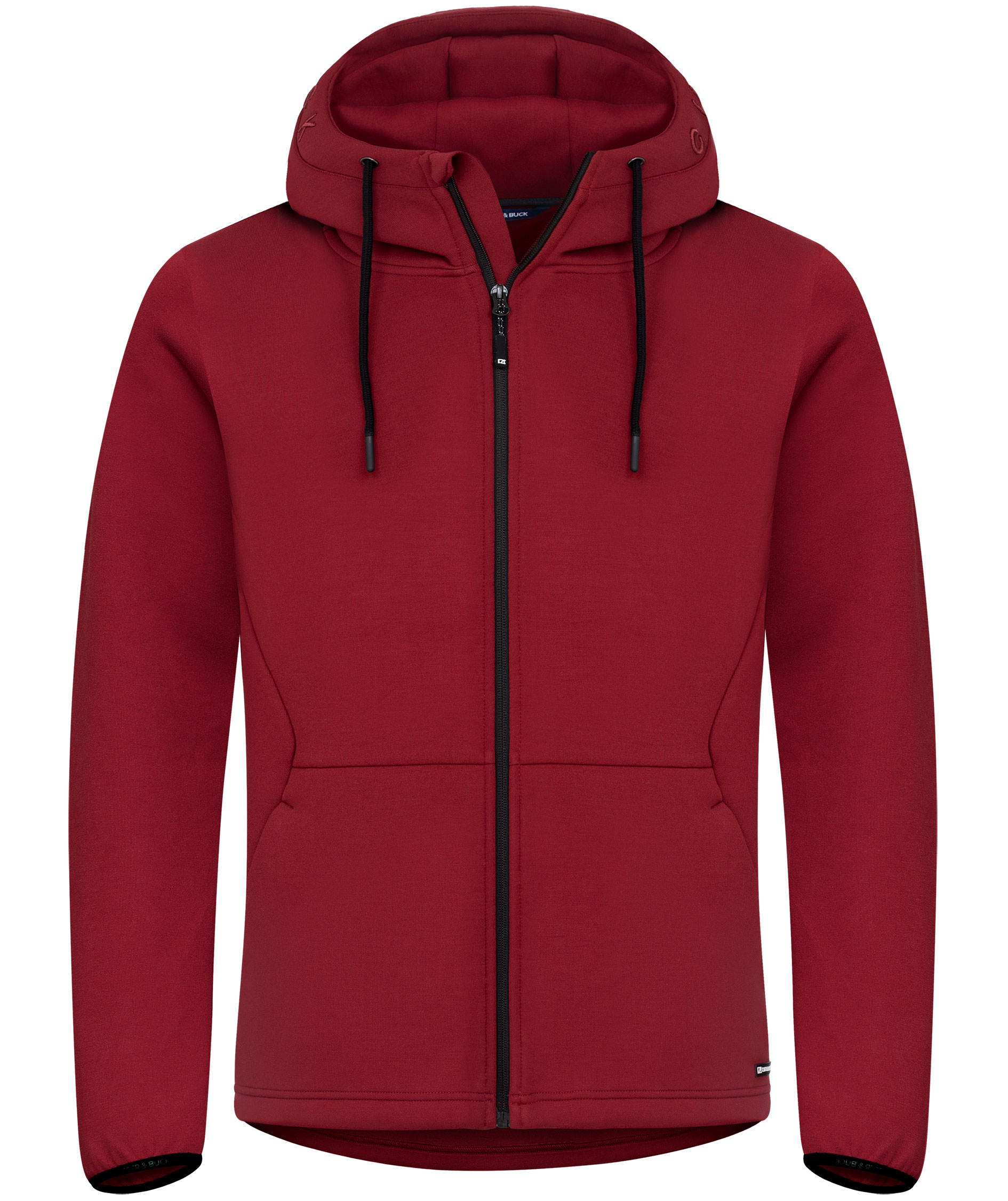Cutter & Buck Pemberton hoodie with full zipper, Burgundy, Burgundy, swatch