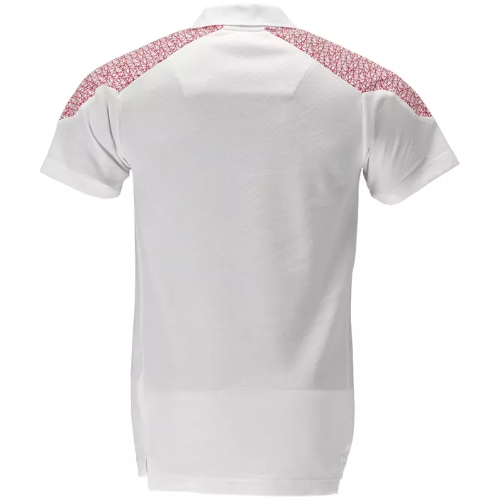 Mascot Food & Care Premium Performance HACCP-approved polo shirt, White/Signalred, large image number 1