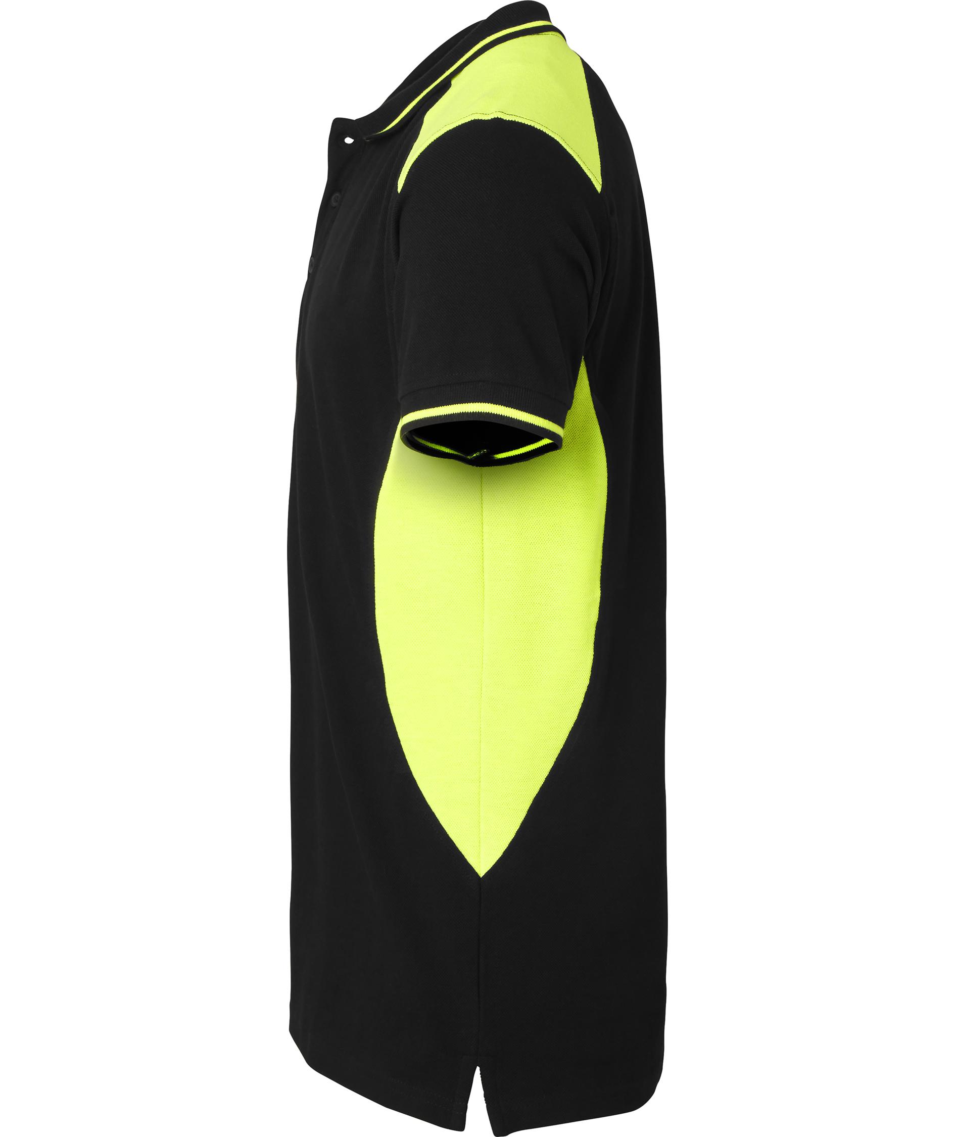 Top Swede polo shirt 213, Black/Hi-Vis Yellow, large image number 3