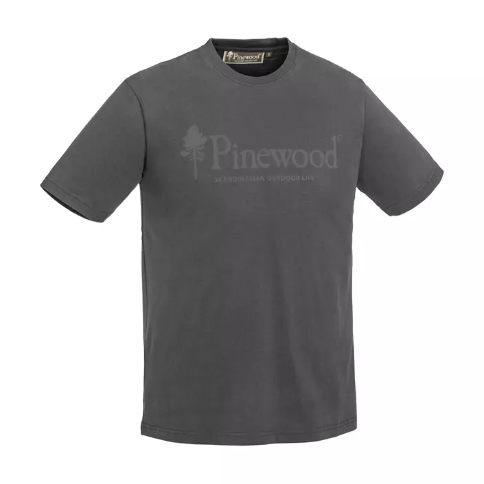 Pinewood Outdoor Life T-skjorte, Mørk Antrasittgrå, large image number 0