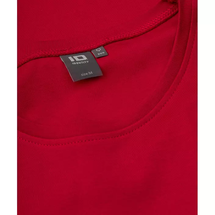 ID Interlock langærmet dame T-shirt, Rød, large image number 3