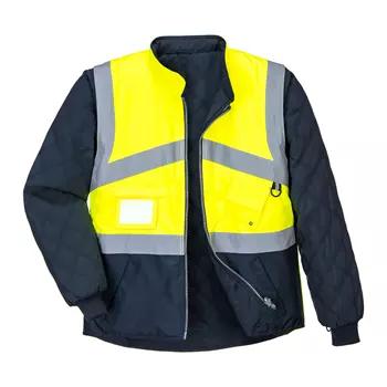 Portwest thermal jacket, Hi-vis Yellow/Marine
