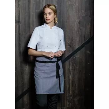 Segers women's short sleeved chefs jacket, White