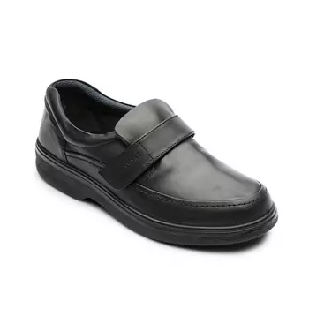 Ambré Classic Velcro business sko, Sort