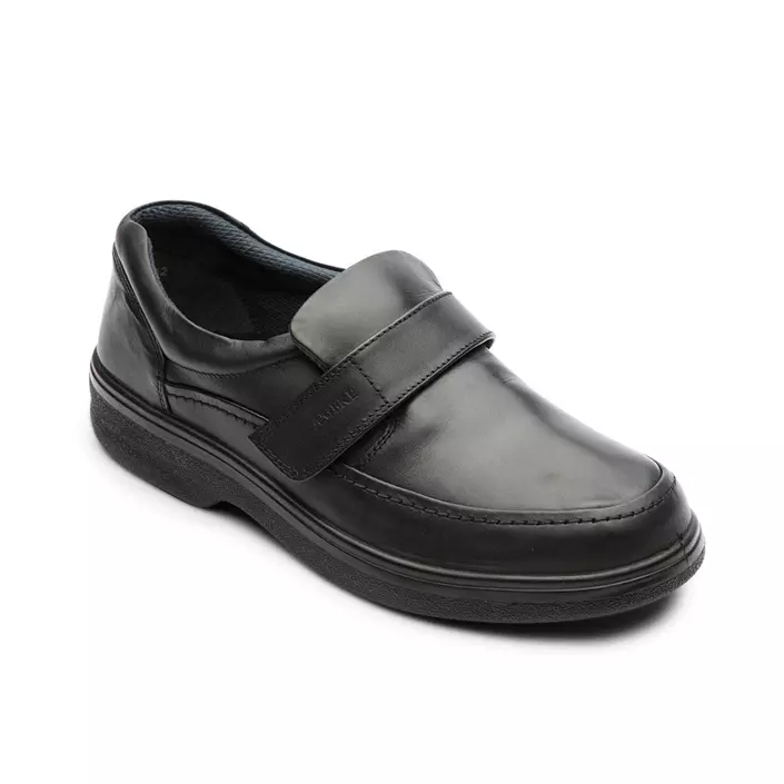 Ambré Classic Velcro business shoes, Black, large image number 0