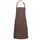 Karlowsky Basic bib apron, Brown, Brown, swatch