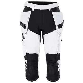 Fristads craftsman knee pants full stretch 2761 LWS, White/Black