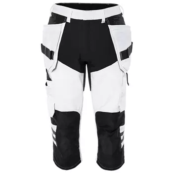Fristads craftsman knee pants full stretch 2761 LWS, White/Black