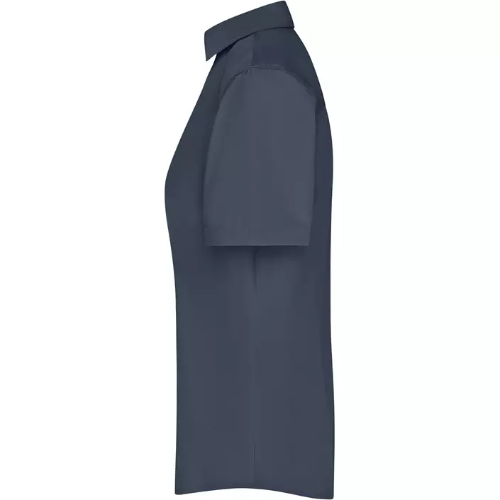 James & Nicholson kortermet Modern fit dameskjorte, Carbon Grå, large image number 3