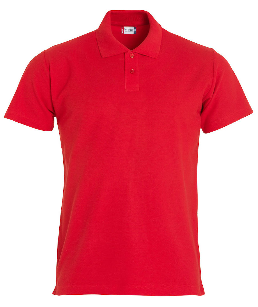Clique Basic Polo T-shirt till barn, R&ouml;d