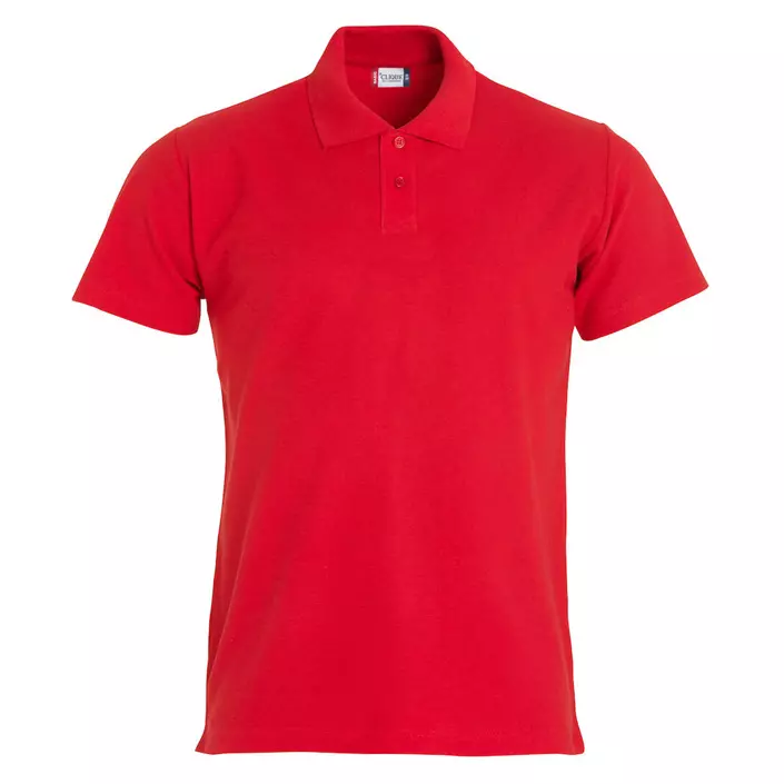 Clique Basic Polo T-Shirt für Kinder, Rot, large image number 0