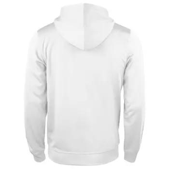 Clique Basis Active Kapuzensweatshirt mit Reißverschluss, Weiß
