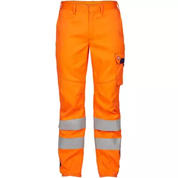 Engel Safety+ arbejdsbukser, Hi-vis Orange/Marine