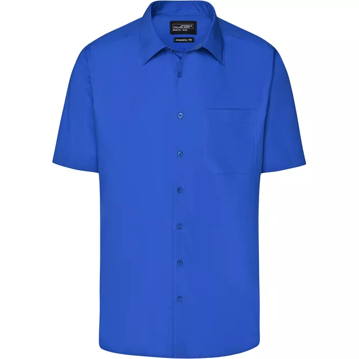 James & Nicholson modern fit short-sleeved shirt, Royal Blue, large image number 0