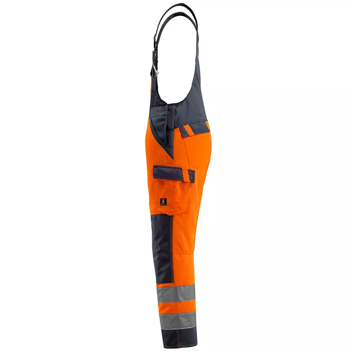 Mascot Safe Light Gosford bib and brace, Hi-vis Orange/Marine, large image number 1