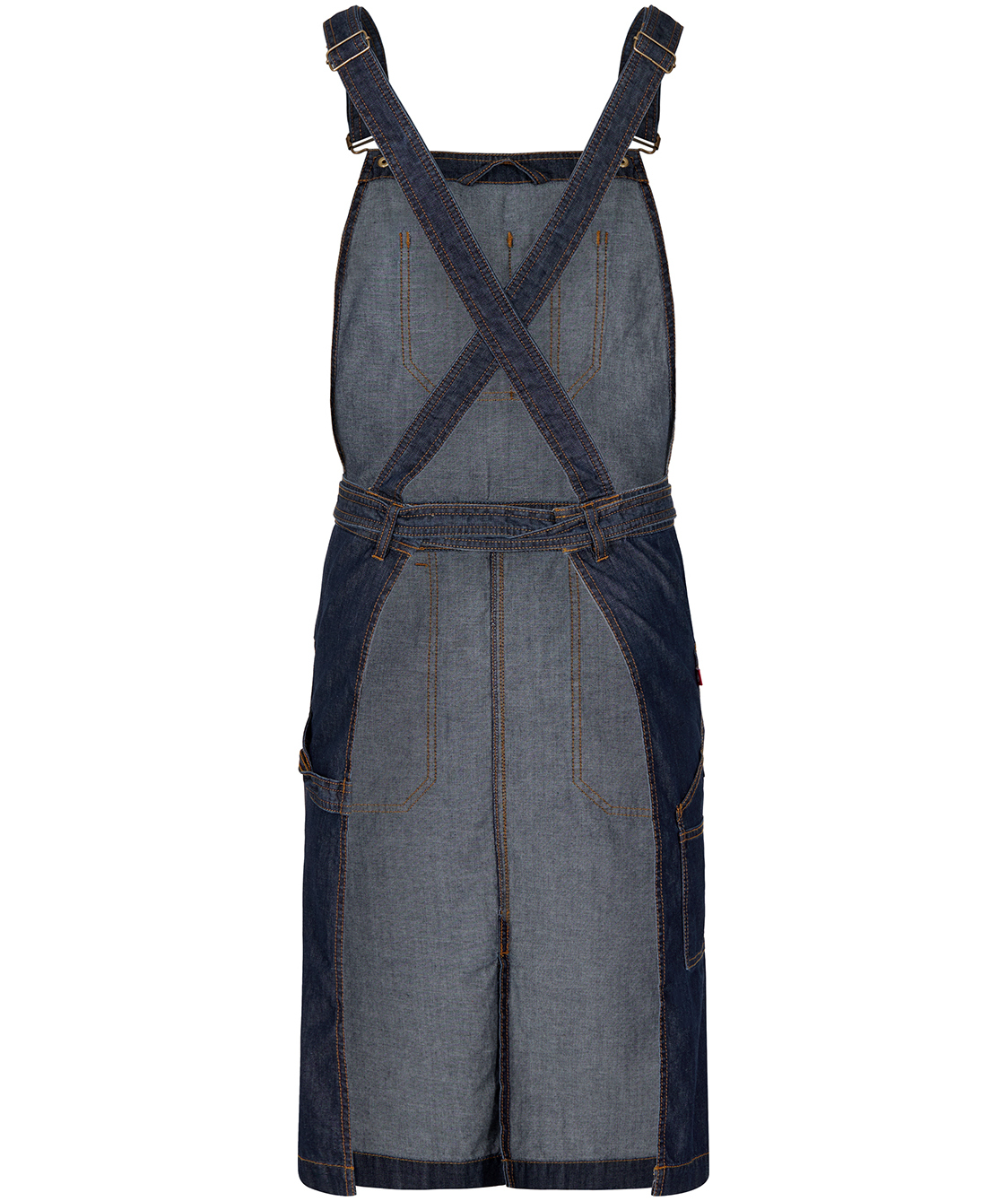 Segers 4092 bib apron with pockets, Dark blue, Dark blue, large image number 3