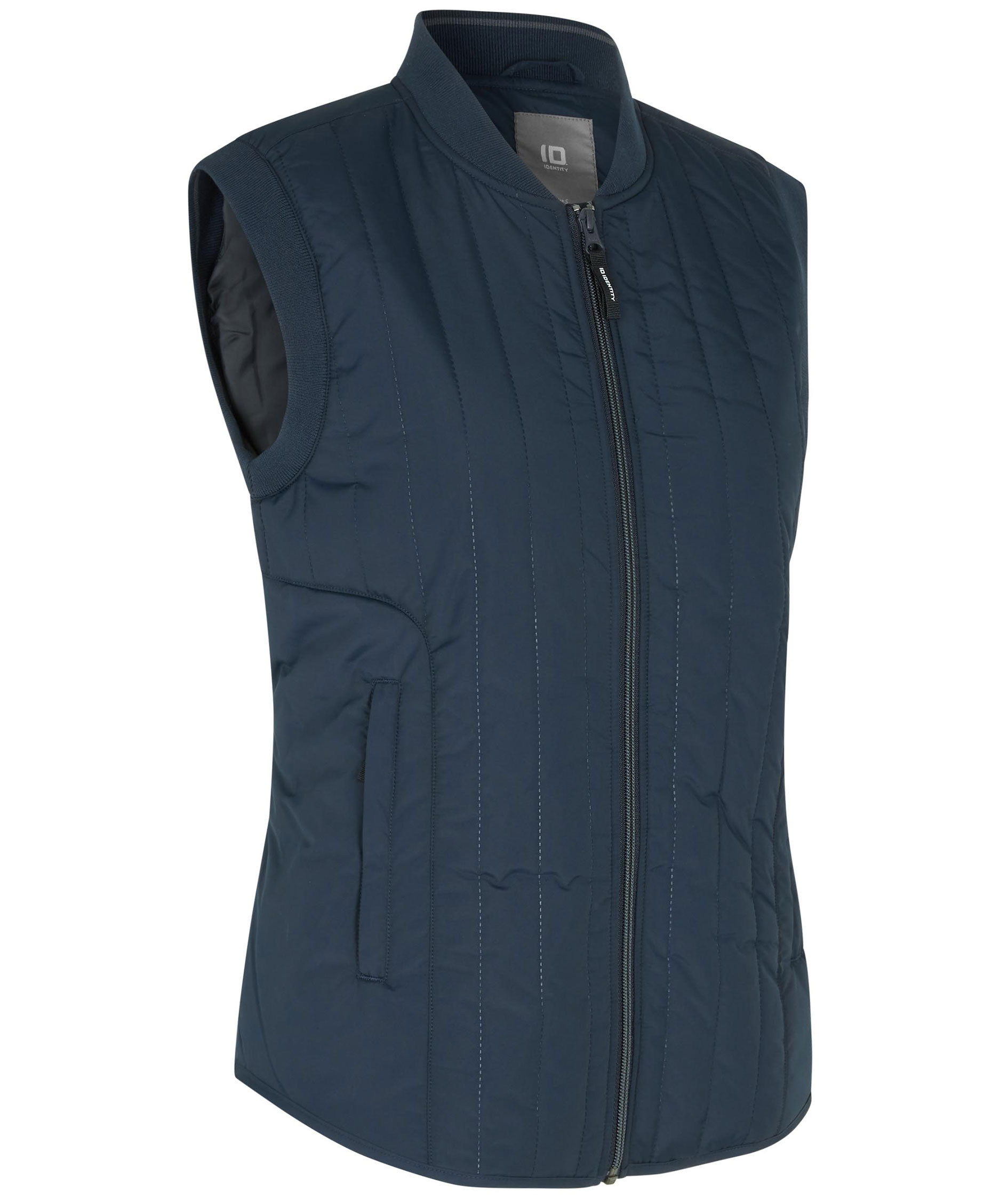 ID CORE dame vattert vest, Navy, large image number 3