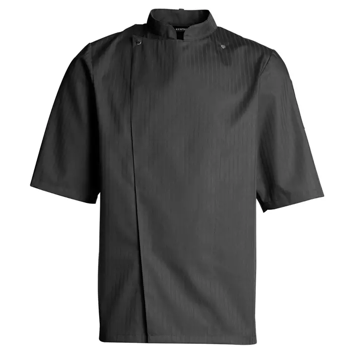 Kentaur Chef kurzärmelige Kochjacke mit Satinstreifen, Silver Grey, large image number 0
