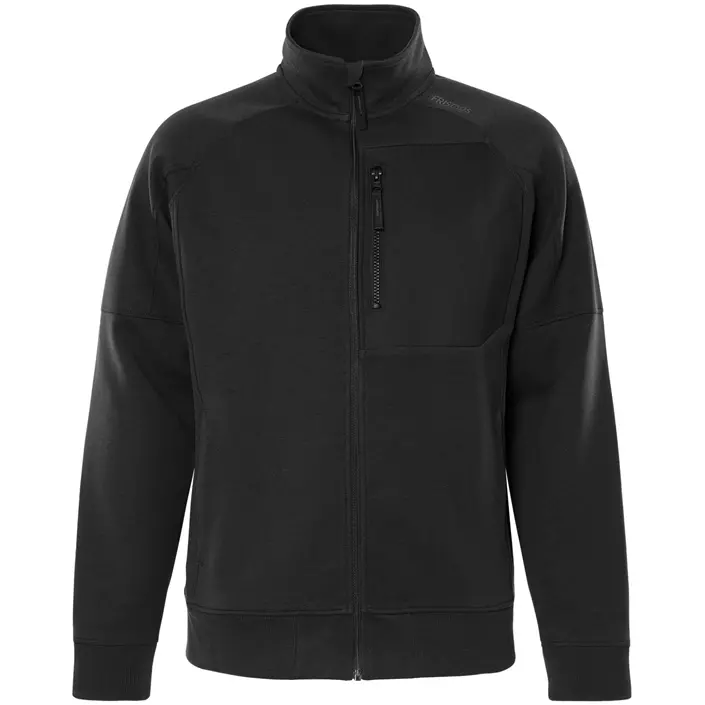 Fristads women's sweatshirt with zipper 7832 GKI, Black, large image number 0