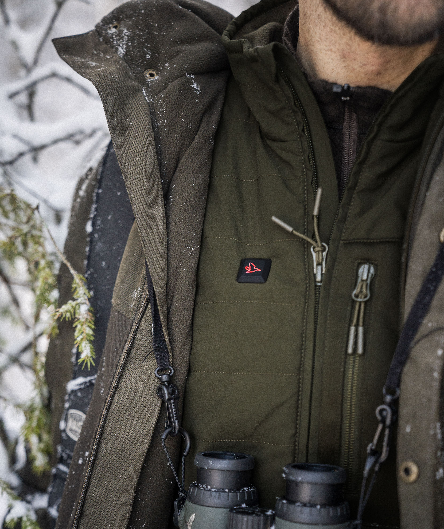 Seeland Celsius Heat vatteret vest, Pine green, large image number 7