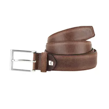 Connexion Tie leather belt, Brown