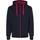 ID Identity bonded hoodie med blixtlås, Marinblå, Marinblå, swatch