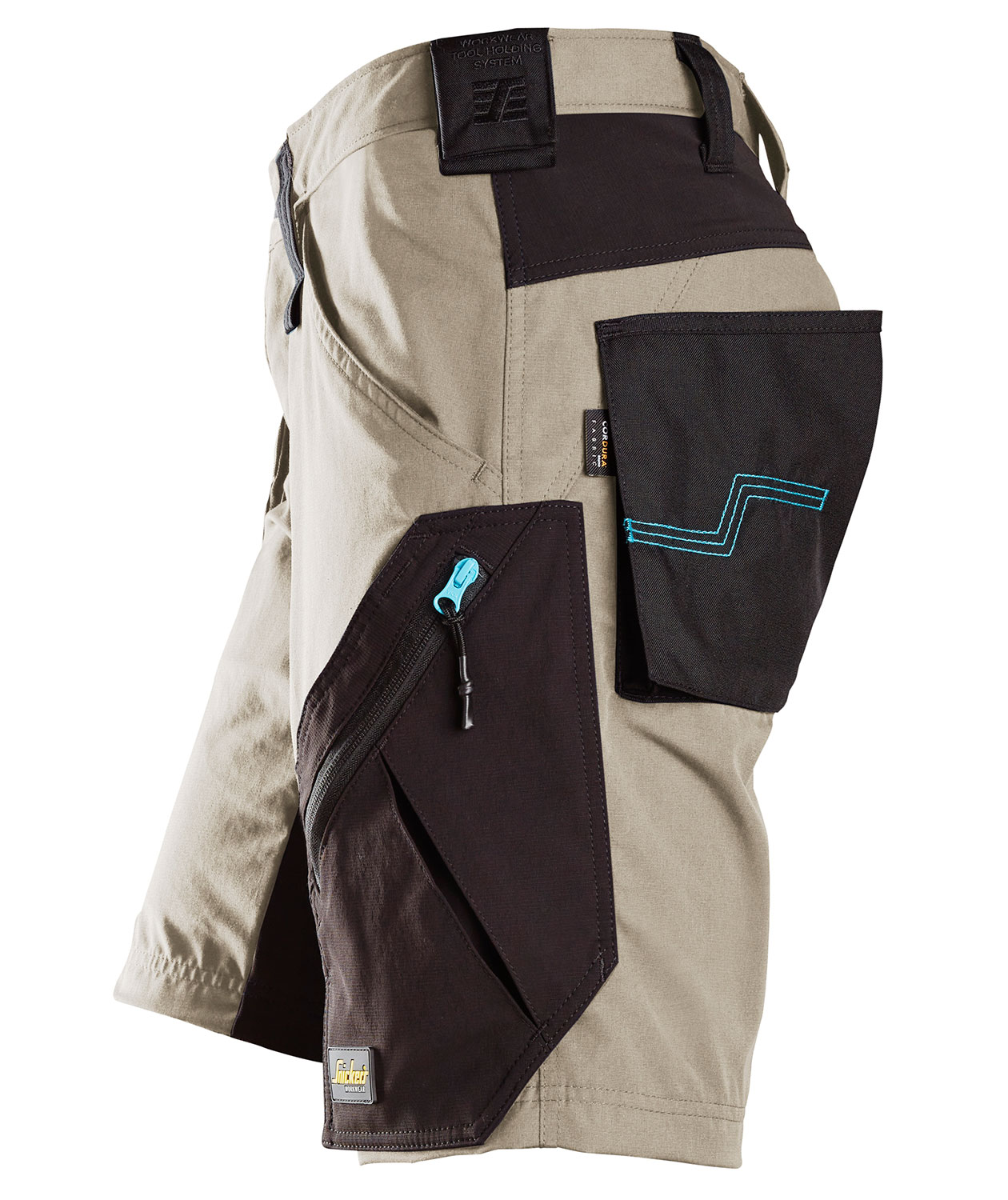 Snickers LiteWork 37.5&reg; arbetsshorts 6112, Khaki/Svart, large image number 3