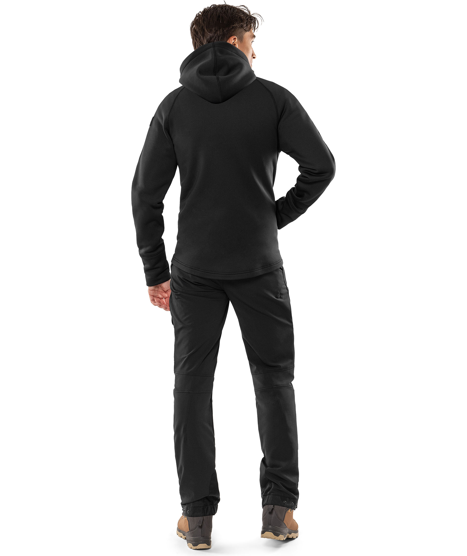 Fristads Cobalt Polartec&reg; hoodie with zipper full stretch, Black, large image number 3