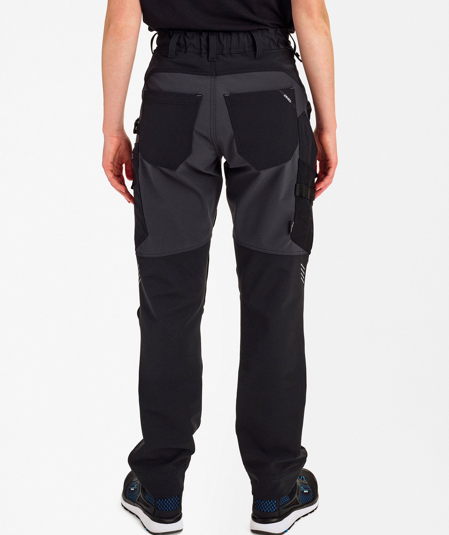 Engel Entire women's work trousers full stretch, Black/Anthracite Grey, large image number 4