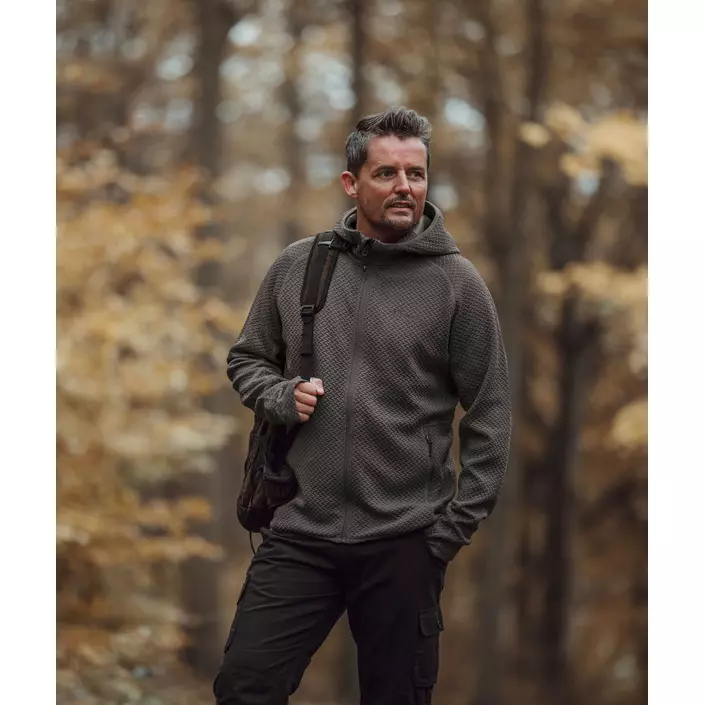 Pinewood Everyday Travel hættetrøje med lyn, Grey melange , large image number 1