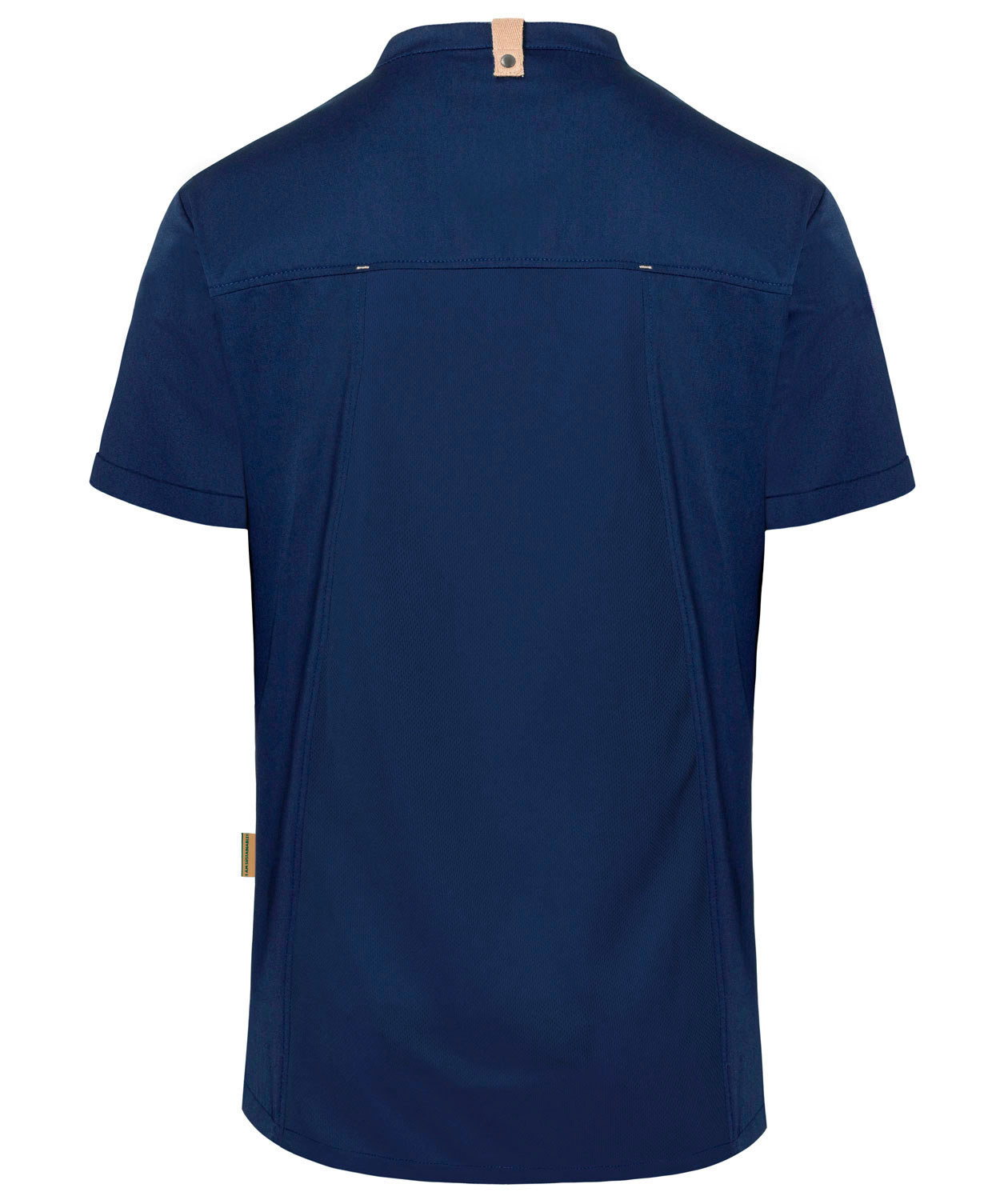 Karlowsky Green-generation kort&aelig;rmet kokkejakke, St&aring;lbl&aring;, large image number 2