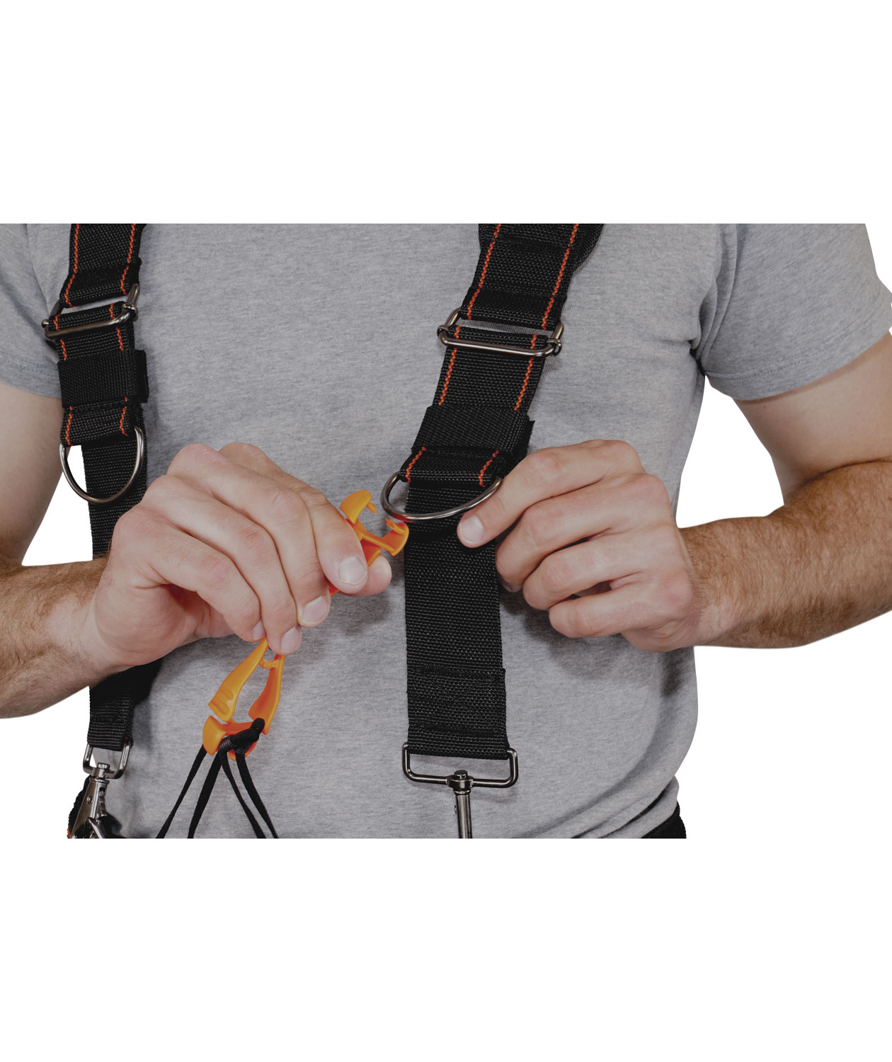 Ergodyne Arsenal 5560 tool belt suspenders, Black, Black, large image number 3