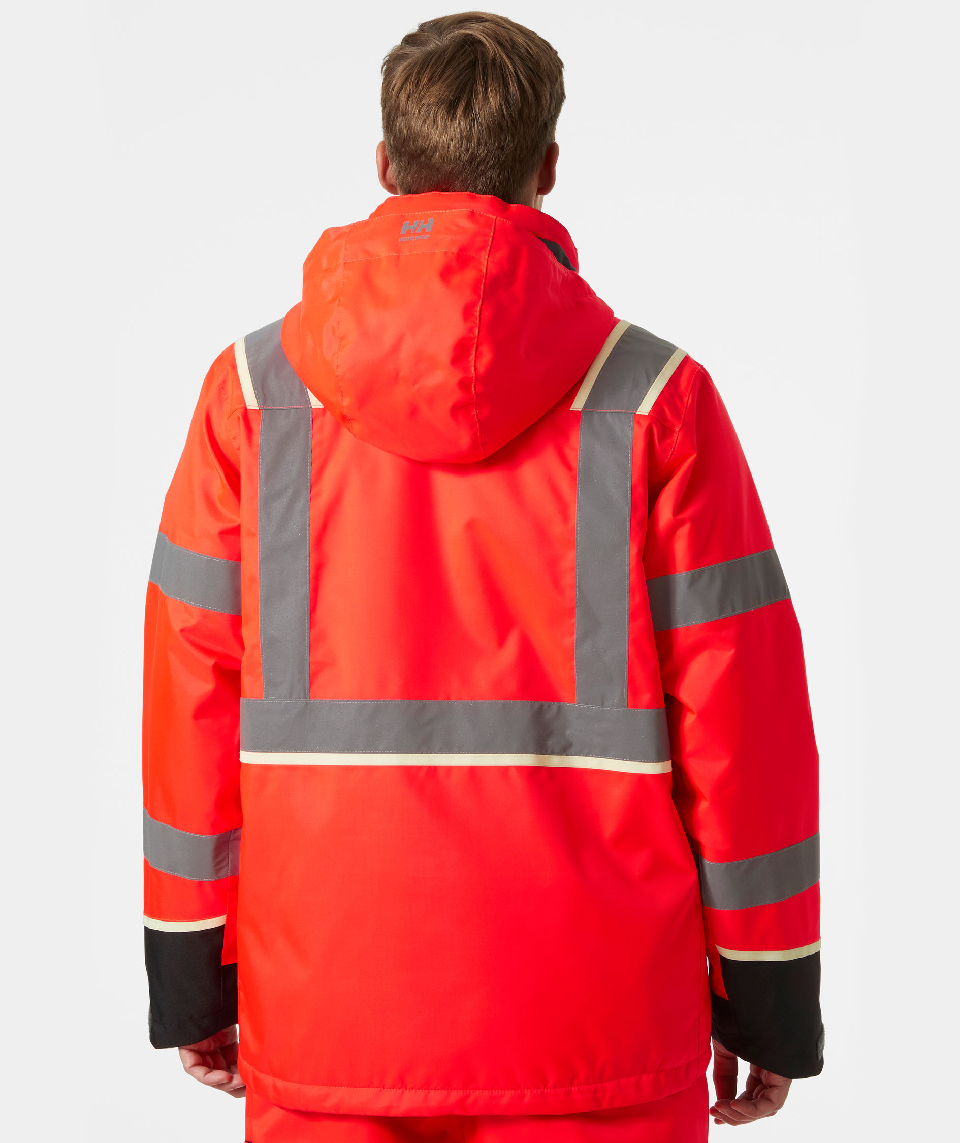 Helly Hansen UC-ME winter jacket, Hi-Vis Red, large image number 3
