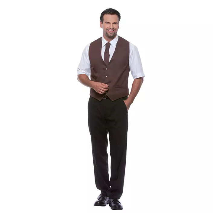 Karlowsky Kai server waistcoat, Light Brown, large image number 0