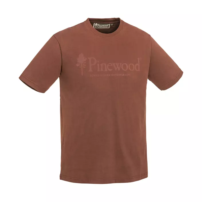 Pinewood Outdoor Life T-shirt, Mørk kobber, large image number 0