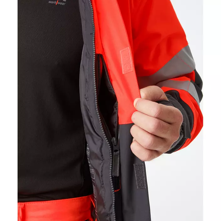 Helly Hansen Alna 2.0 winter jacket, Hi-vis red/charcoal, large image number 5
