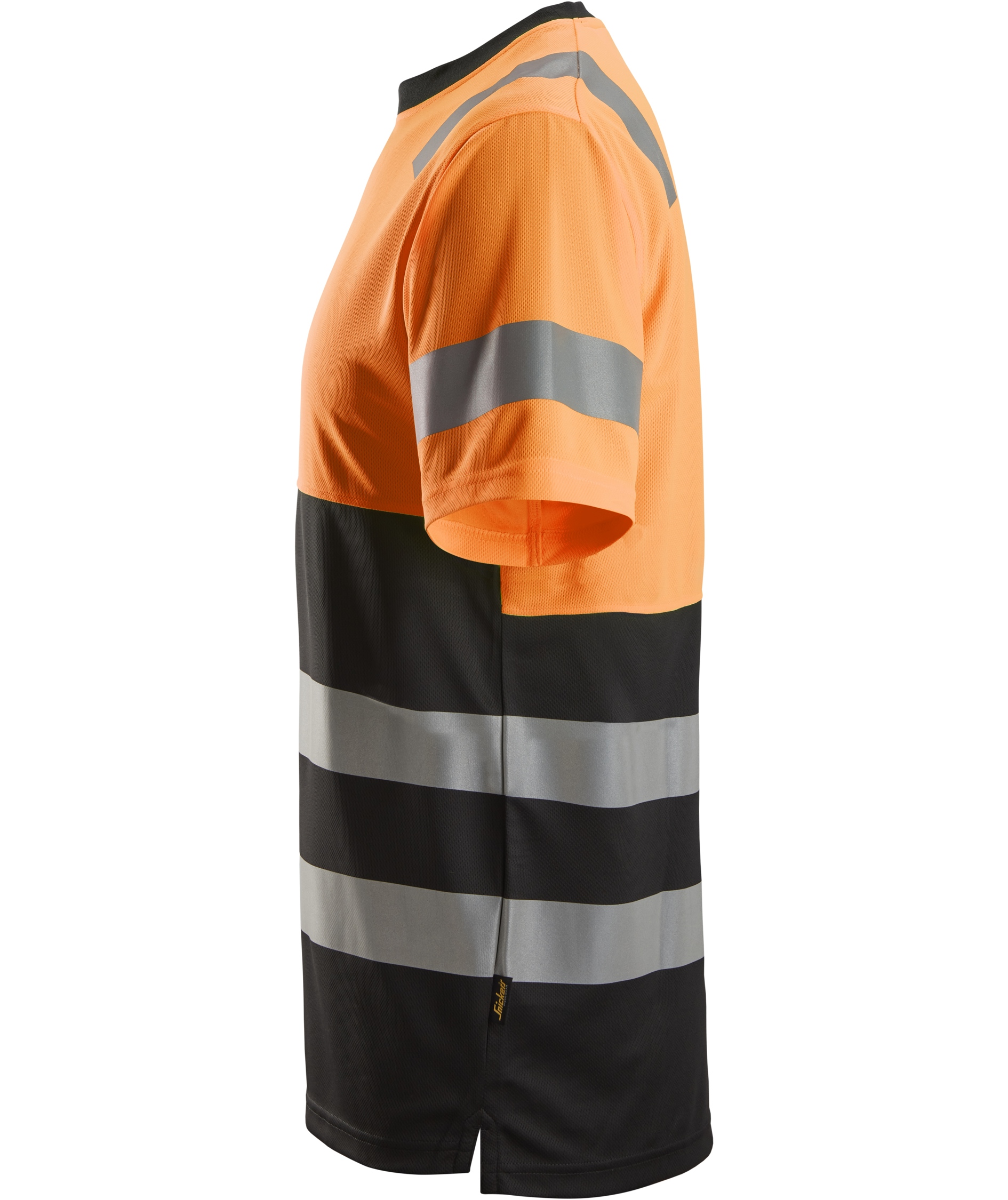 Snickers T-shirt 2535, Black/Hi-vis Orange, large image number 3