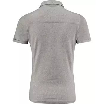 J. Harvest Sportswear American women's polo shirt, Grey melange