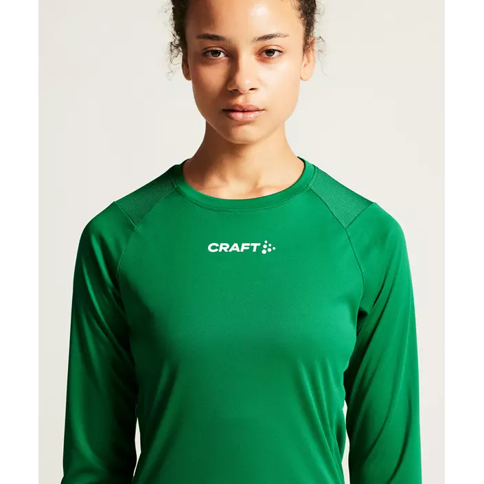 Craft Rush 2.0 långärmad T-shirt dam, Team green, large image number 3