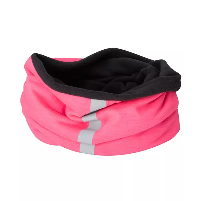 Myrtle Beach winter neck warmer, Bright Pink/Carbon, Bright Pink/Carbon, large image number 0