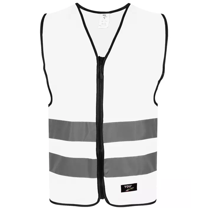 YOU Flen reflective safety vest, White, large image number 0