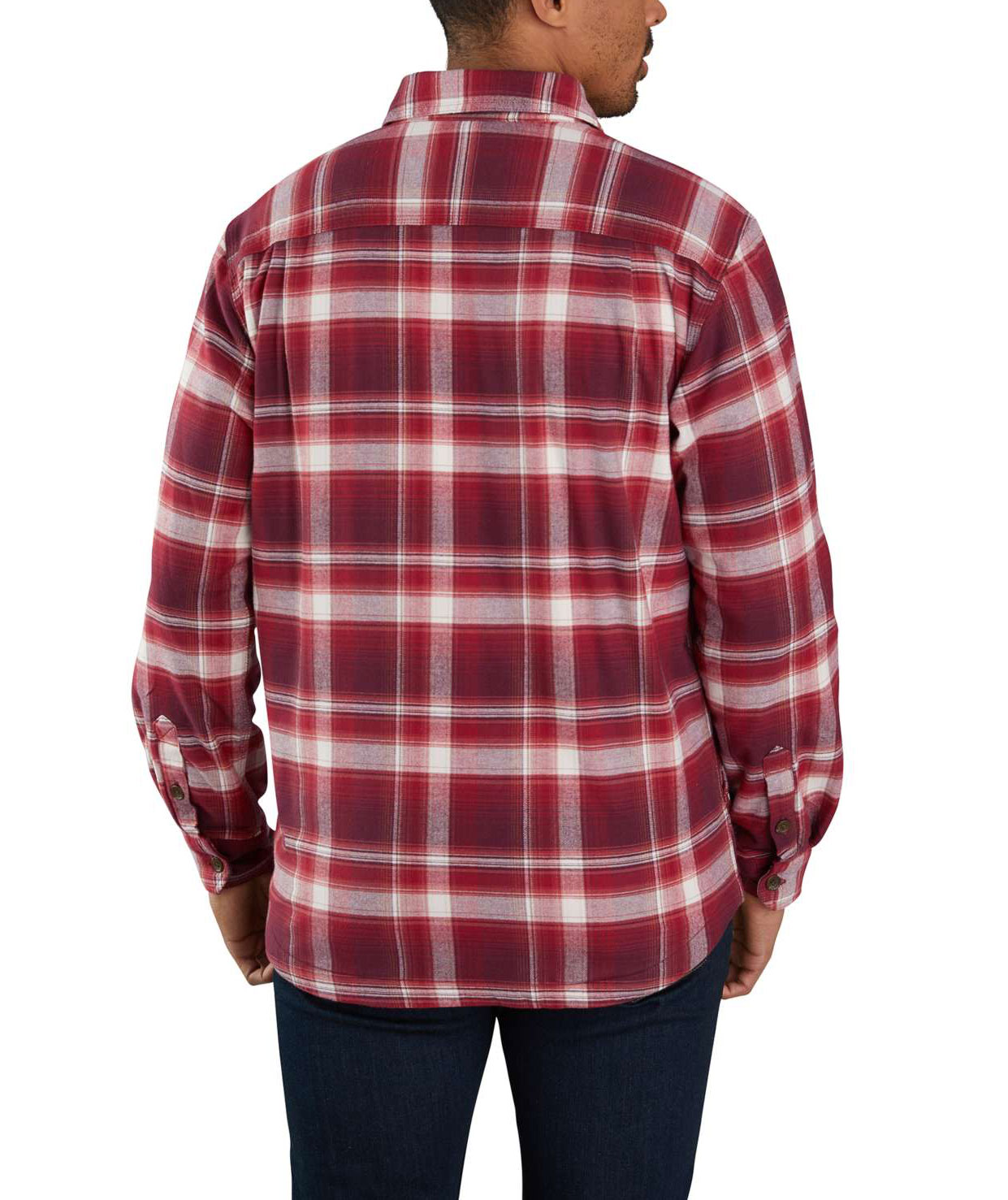 Carhartt Hamilton fodrad skjorta jacka, Oxblood Red