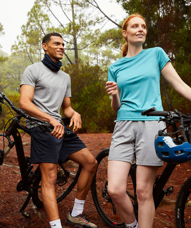 Clique Basic Active  shorts, Grey melange