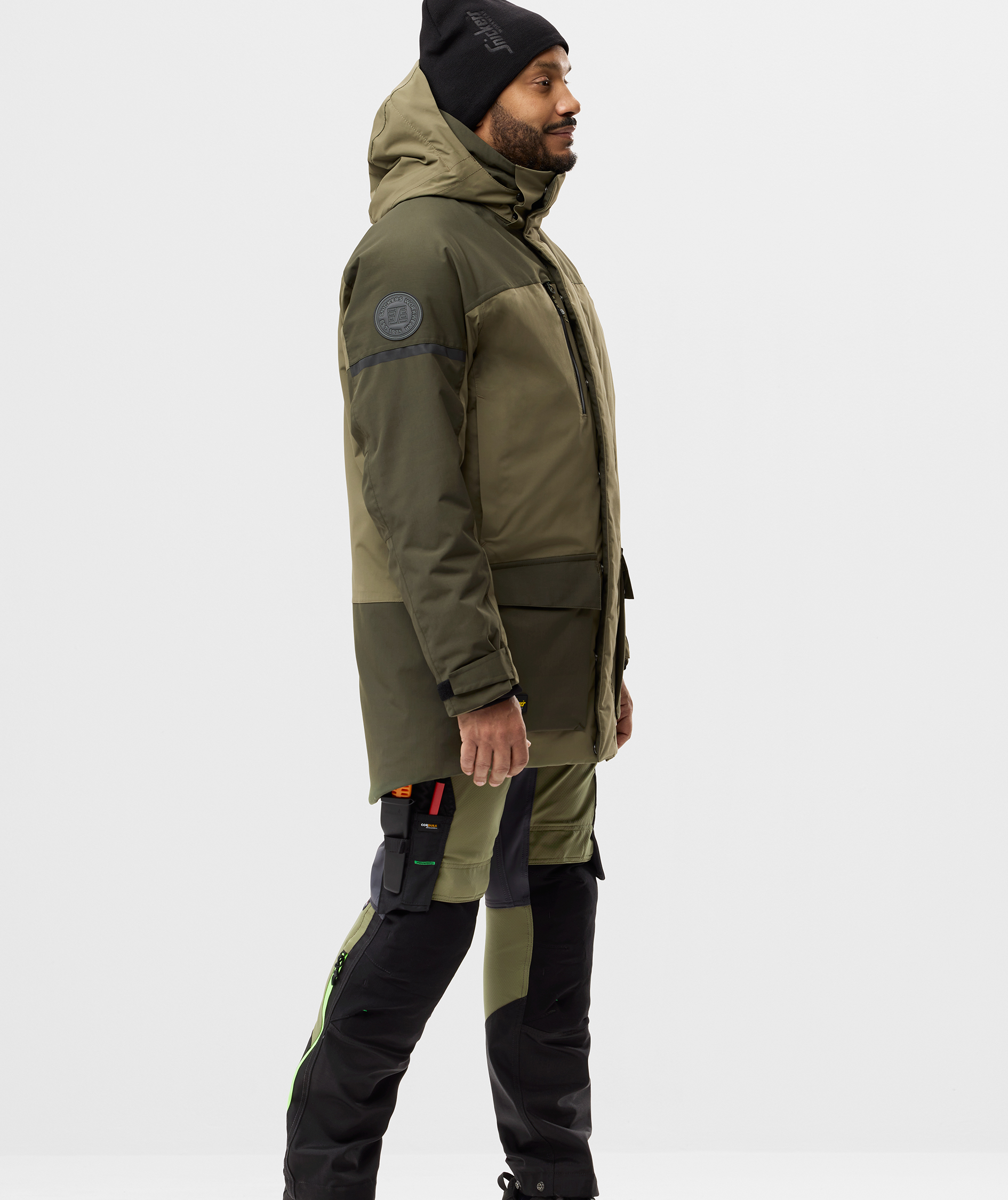 Snickers AllroundWork parkas 1801, Khaki Green/Dark Khaki Green, large image number 4