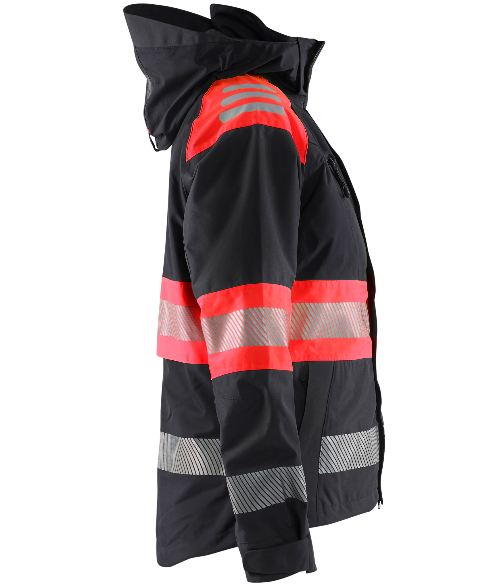 Bl&aring;kl&auml;der women's shell jacket, Black/Hi-Vis Red, large image number 2