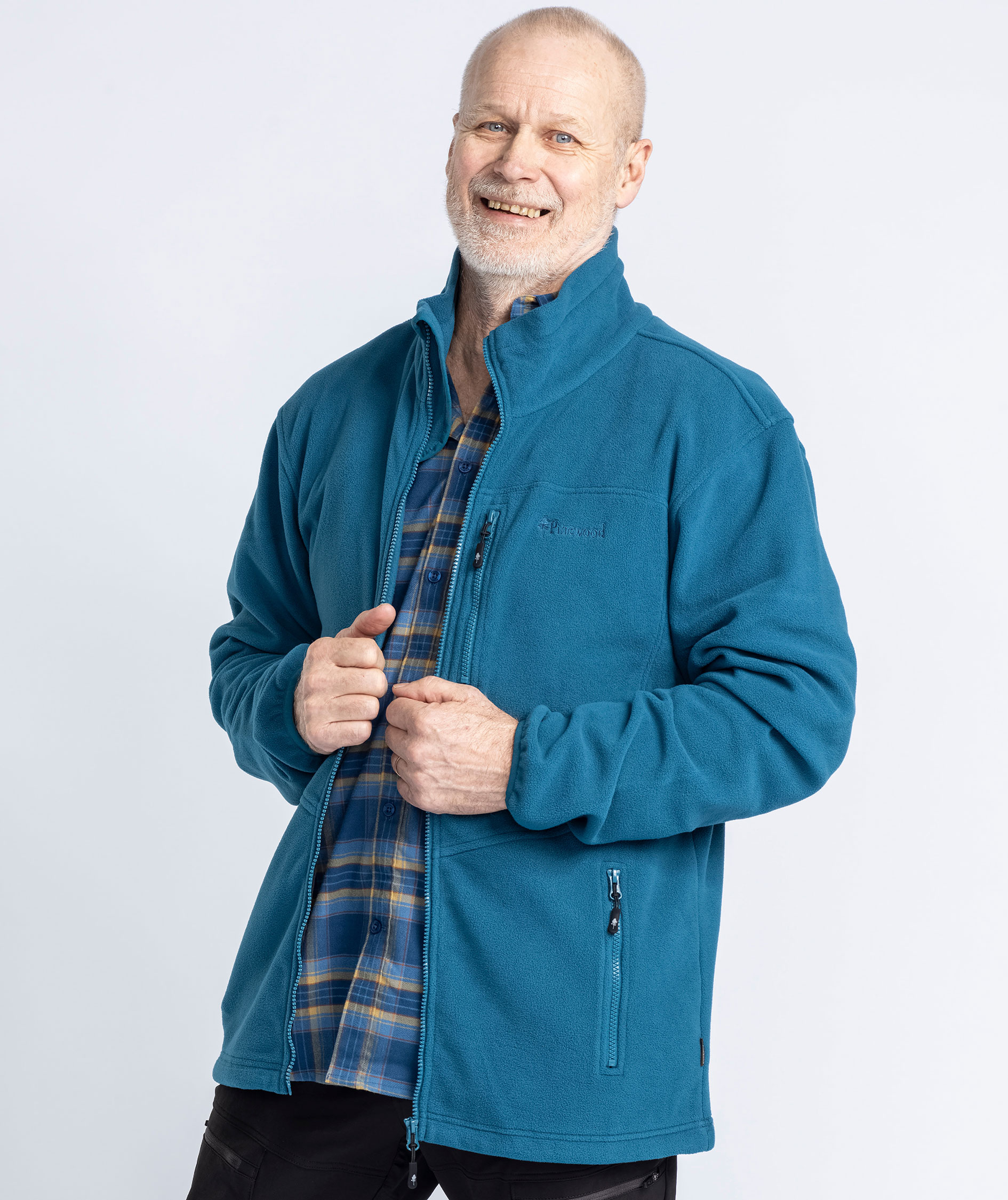 Pinewood Finnveden fleecejakke, Dark Azur Blue, large image number 1