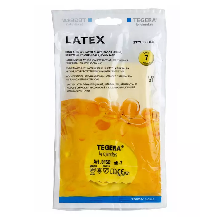 Tegera 8150 chemical protective gloves, Yellow, large image number 1