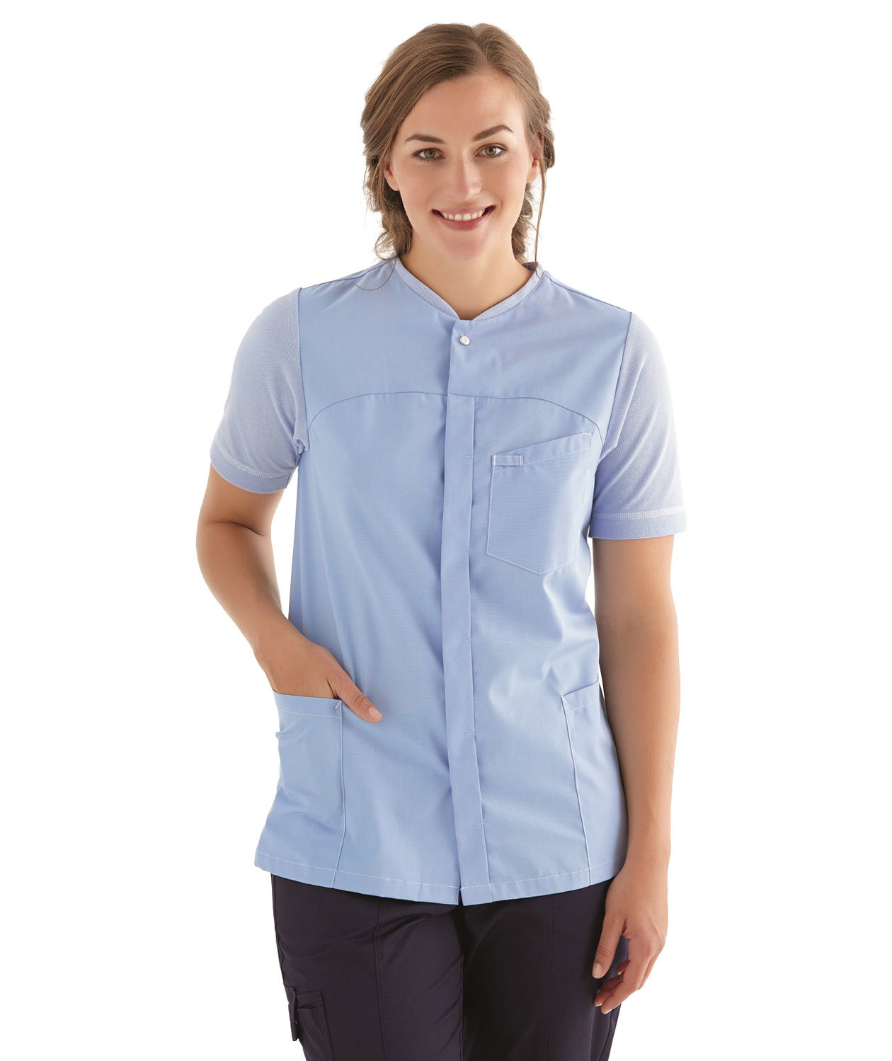Kentaur women's smock, Lightblue