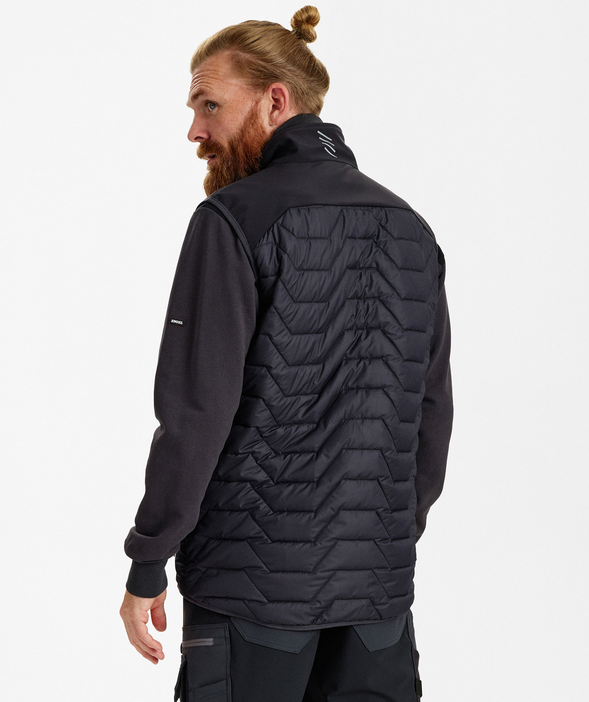 Engel Entire vadderad v&auml;st, Anthracite Grey/Black, large image number 4